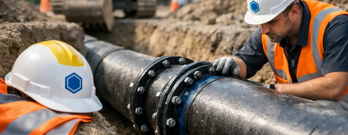 Como aplicar ferro dúctil enterrado com segurança