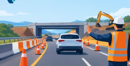 Guia para travessias de rodovias em obras