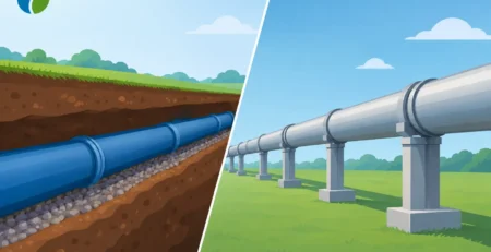Tubulação enterrada versus aérea: qual escolher?